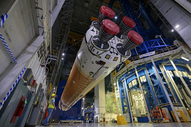 NASA’s SLS (Space Launch System) Core Stage Prepares for Move to Pegasus Barge