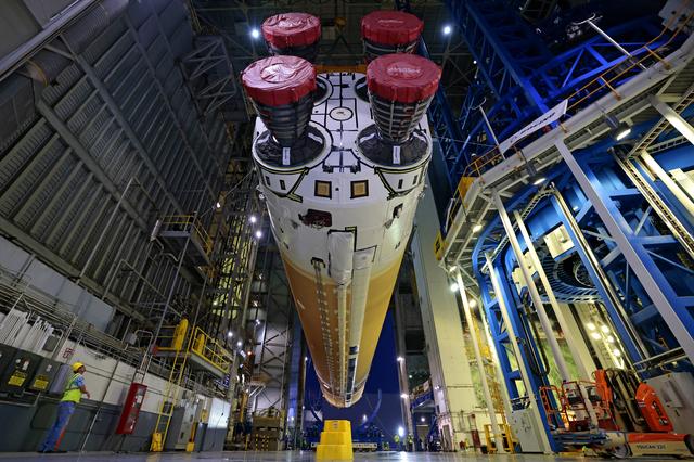 NASA’s SLS (Space Launch System) Core Stage Prepares for Move to Pegasus Barge