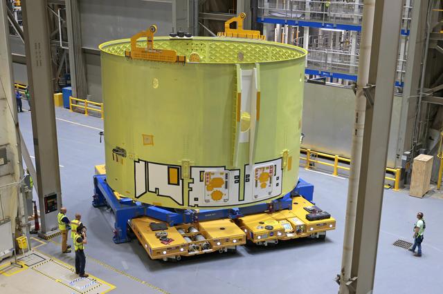 NASA image: NASA, Boeing Move Artemis IV Rocket Hardware to Barge