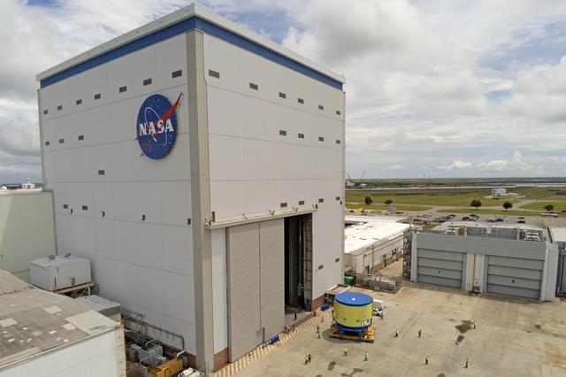 NASA image: NASA, Boeing Move Artemis IV Rocket Hardware to Barge