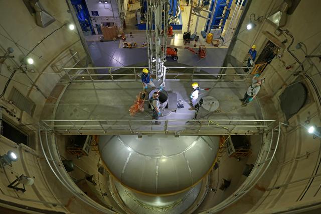 NASA image: Artemis III Liquid Oxygen Tank Prepares for Cleaning
