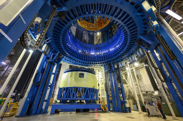 NASA image: Artemis IV Forward Skirt Moves to Vertical Assembly Center for Next Phase of Production