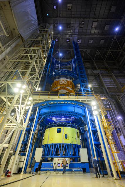 NASA image: Artemis IV Forward Skirt Moves to Vertical Assembly Center for Next Phase of Production