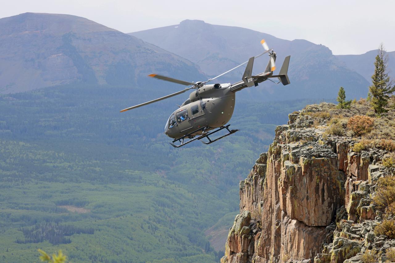 These photos and videos show how NASA certified a new lander flight training course using helicopters in the mountains of northern Colorado. NASA is partnering with the Colorado Army National Guard at its High-Altitude Army National Guard Aviation Training Site near Gypsum, Colorado, to develop the foundational flight training course that will help astronauts practice flight and landing procedures for the Moon. The certification marks an important milestone in crew training for Artemis missions to the Moon, when astronauts will use a commercial human landing system to land on the lunar surface. During the two-week certification run in late August 2025, NASA astronauts Matthew Dominick and Mark Vande Hei participated in flight and landing training to help certify the course. The pair, along with trained instructor pilots with the Army National Guard, took turns flying a helicopter and navigating to landing zones. Artemis flight crew trainers, mission control leads, and lunar lander operational experts from NASA Johnson joined them on each helicopter flight to assess the instruction, training environment, and technical applications for crewed lunar missions. For more information, contact NASA Marshall’s Office of Communications at 256-544