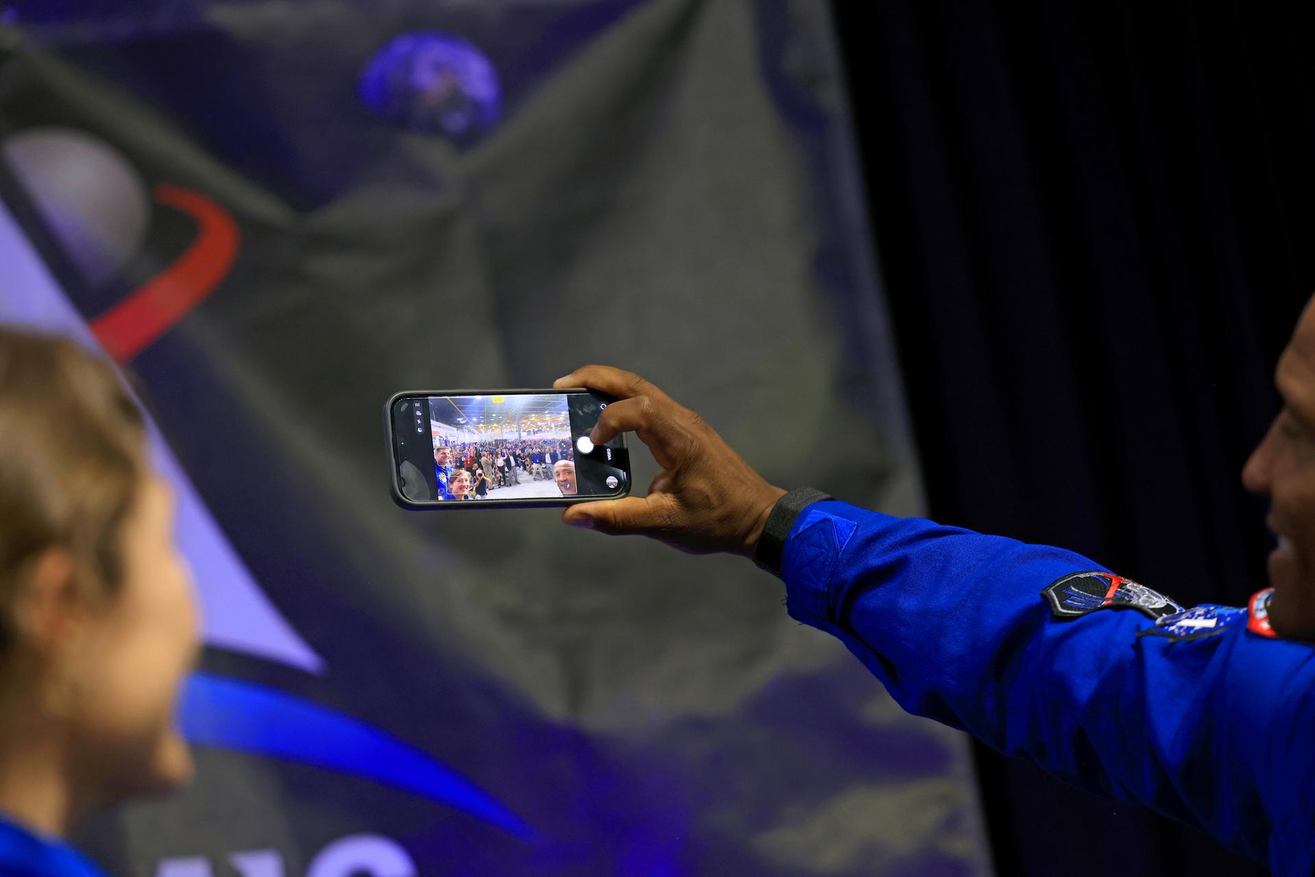 The crew of NASA's Artemis II mission visited NASA’s Michoud Assembly Facility on Sept. 3, 2026, marking their first return to the New Orleans factory since their historic test flight in April. The astronauts met with the workforce to share their gratitude for the facility's structural and manufacturing contributions to the mission's success. During an employee all-hands event, the crew reflected on their journey around the Moon, thanked Michoud team members for their contributions to the mission, and answered questions from the workforce. Artemis II was the first crewed mission of NASA’s Artemis campaign. Wiseman, Glover, Koch, and Hansen completed the approximately 10-day mission around the Moon in April 2026. Image credit: NASA/Michael DeMocker
