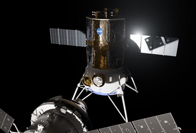 Artist’s Concept Depicts Blue Origin’s Blue Moon Mark 2 HLS Test Article for NASA’s Artemis III Mission