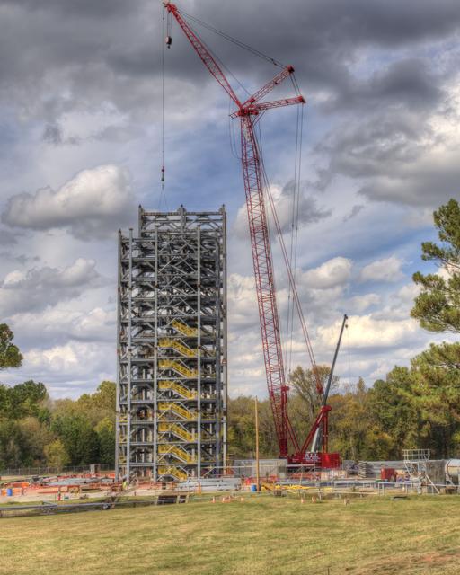 NASA image: Test Stand 4693 construction