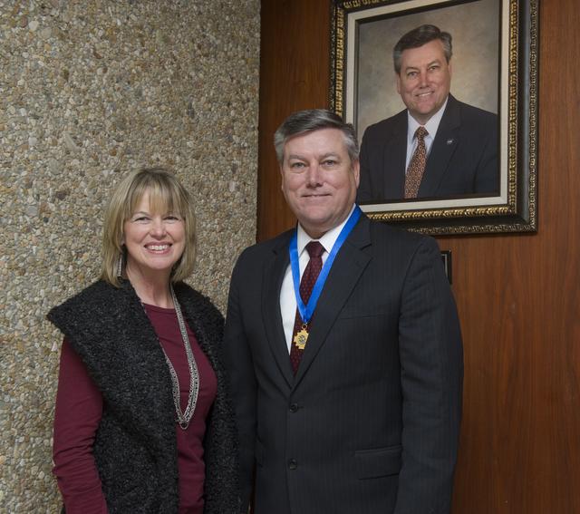 NASA image: Patrick Scheuermann with Teresa Vanhooser