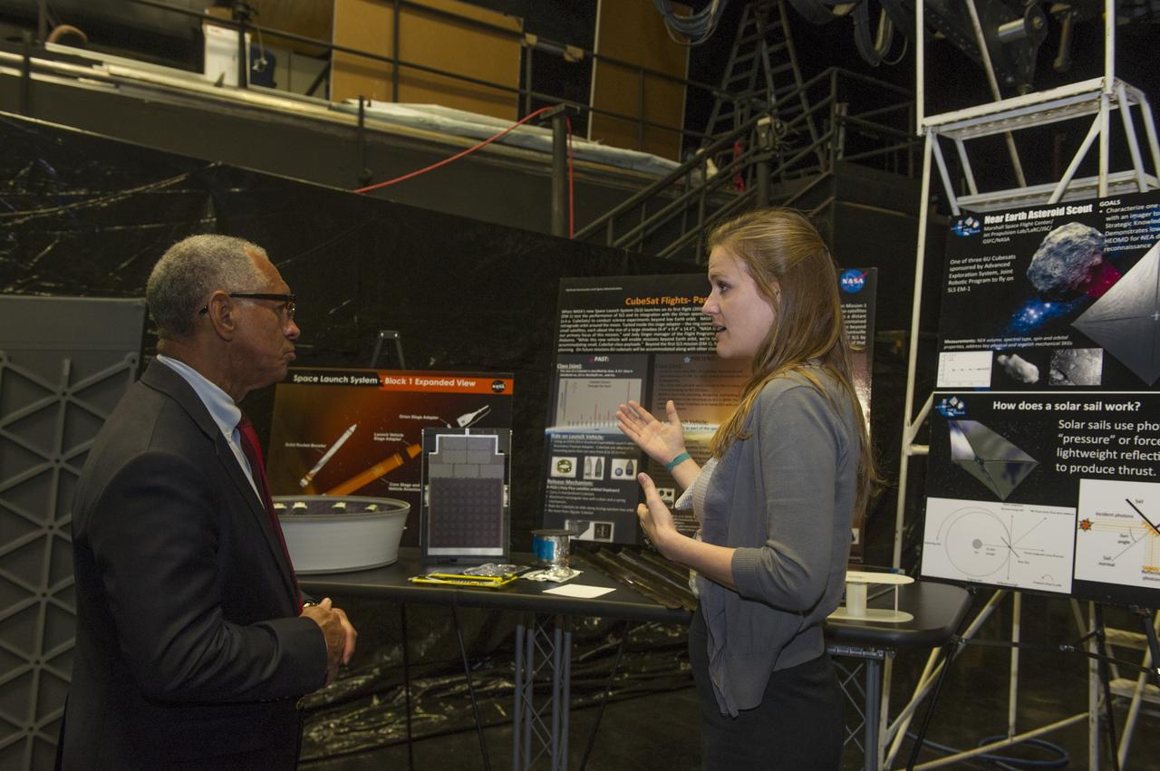 NASA ADMINISTRATOR BOLDEN IS BRIEFED ON NEA SCOUT PROGRESS BY LESLIE MCNUTT