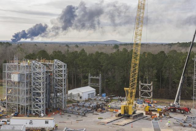 NASA image: TEST STAND 4697 CONSTRUCTION