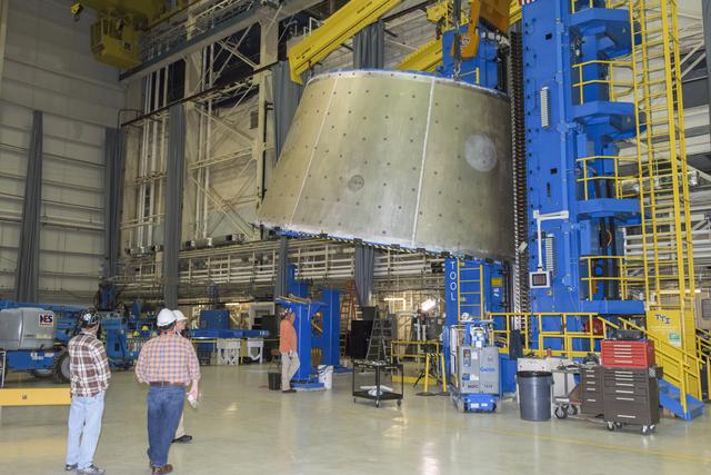 NASA image: LVSA AFT CONE MOVE