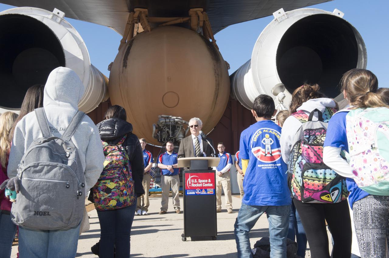 HOMER HICKAM MAKES COMMENTS AT USSRC DAY OF REMEMBRANCE EVENT, 2016