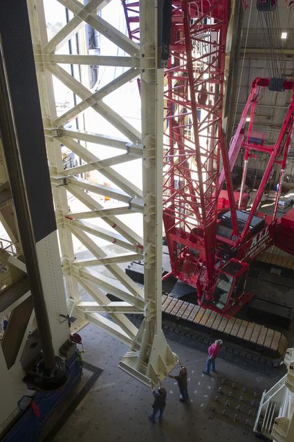 NASA image: EAST TOWER PANEL ERECTION