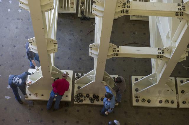NASA image: EAST TOWER PANEL ERECTION