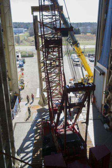 NASA image: WEST TOWER PANEL ERECTION