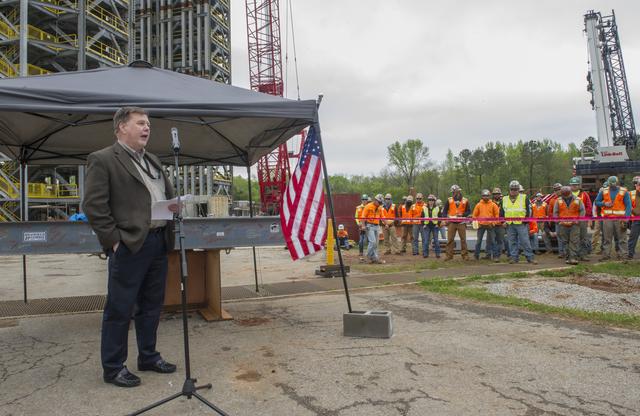 NASA image: TOPPING OUT OF TEST STAND 4693
