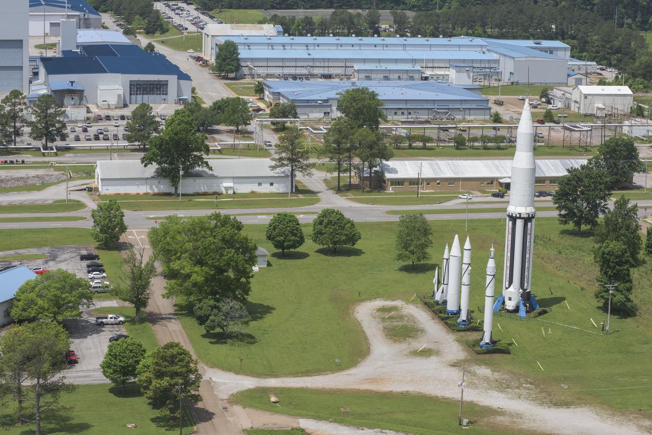 AERIAL PHOTOGRAPHS OF MSFC-ROCKET PARK