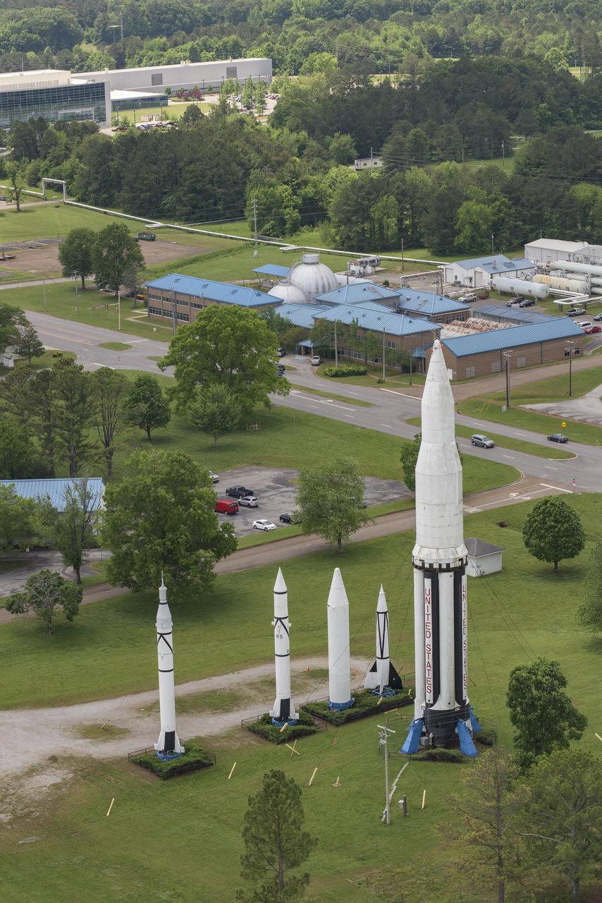 AERIAL PHOTOGRAPHS OF MSFC-ROCKET PARK