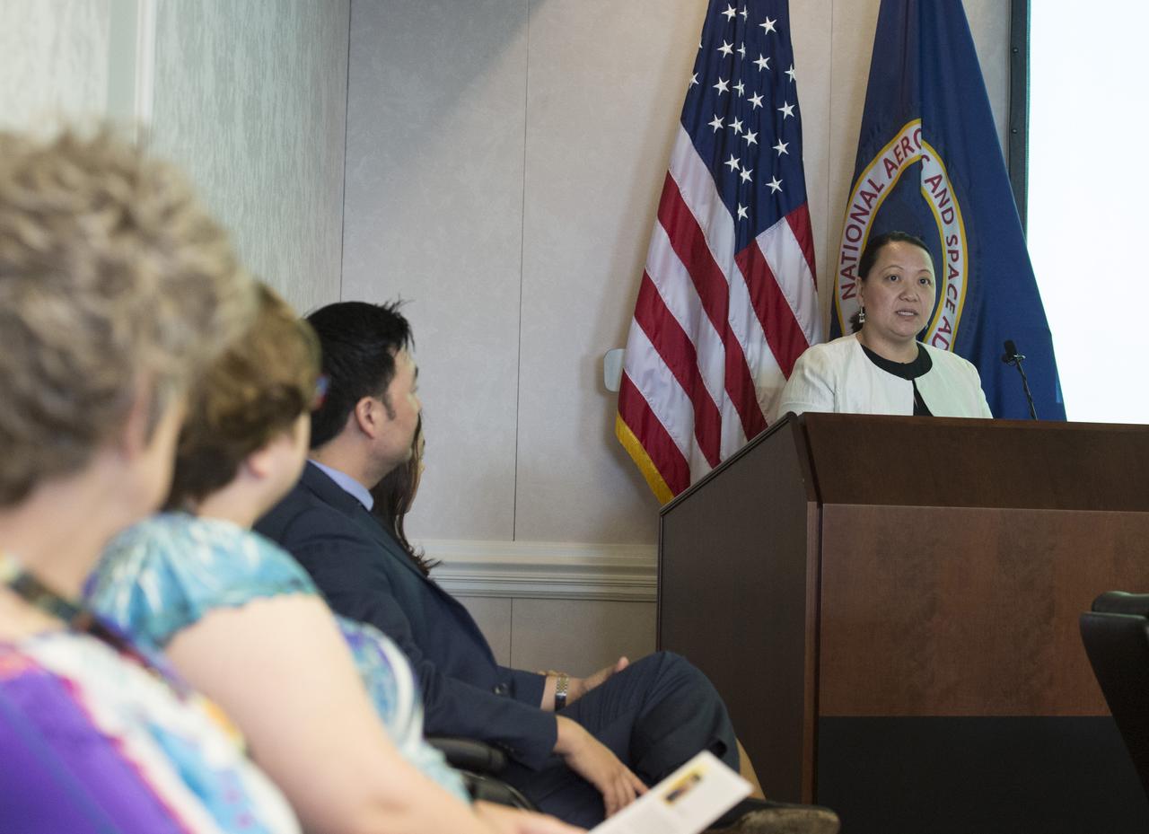 BO THAO-URABE, A MEMBER OF PRESIDENT BARACK OBAMA’S COMMISSION ON ASIAN AMERICANS AND PACIFIC ISLANDERS, SPOKE TO TEAM MEMBERS OF NASA’S MARSHALL SPACE FLIGHT CENTER DURING AN ASIAN AMERICANS AND PACIFIC ISLANDERS MONTH CELEBRATION EVENT MAY 31.