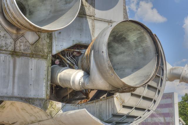 NASA image: H-1 ENGINE INSTALLED ON SATURN S-1B STAGE (SA-T)