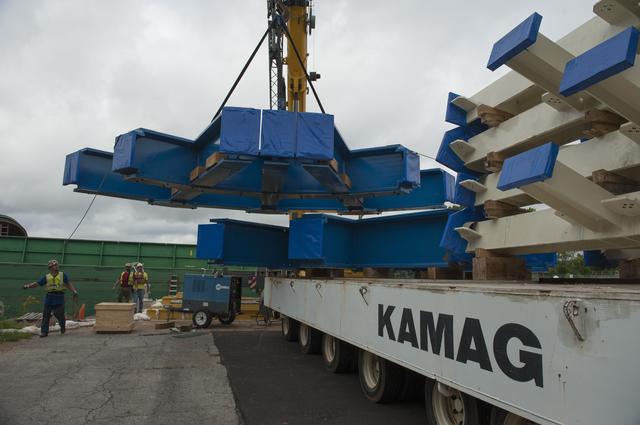 NASA image: SLS ENGINE SECTION PEDESTALS AND ENGINE SECTION SPIDER QUADRANTS