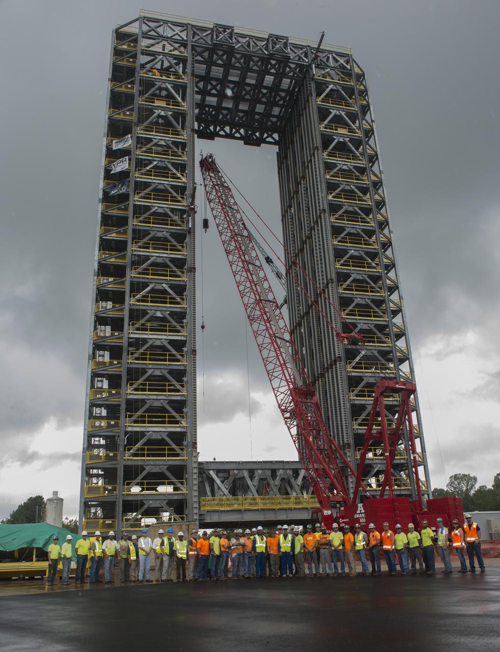 T-38 JETS FLY-OVER TEST STAND 4693 AND ASTRONAUTS DON PETTIT AND VICTOR GLOVER VISIT WITH CONSTRUCTION PERSONNEL.