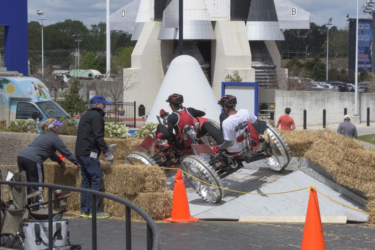 2016 ROVER CHALLENGE EVENTS AT THE U.S. SPACE AND ROCKET CENTER IN HUNTSVILLE, ALABAMA. NATIONAL AND INTERNATIONAL COLLEGE AND HIGH SCHOOL STUDENTS COME TOGETHER TO TEST THEIR ENGINEERING SKILLS OVER A SIMULATED OUTER PLANET OBSTACLE COURSE.