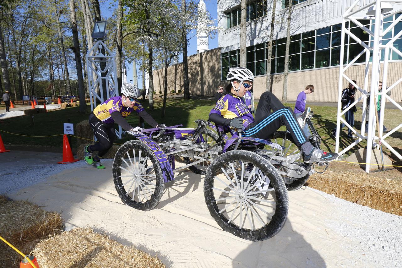2016 ROVER CHALLENGE EVENTS AT THE U.S. SPACE AND ROCKET CENTER IN HUNTSVILLE, ALABAMA. NATIONAL AND INTERNATIONAL COLLEGE AND HIGH SCHOOL STUDENTS COME TOGETHER TO TEST THEIR ENGINEERING SKILLS OVER A SIMULATED OUTER PLANET OBSTACLE COURSE.