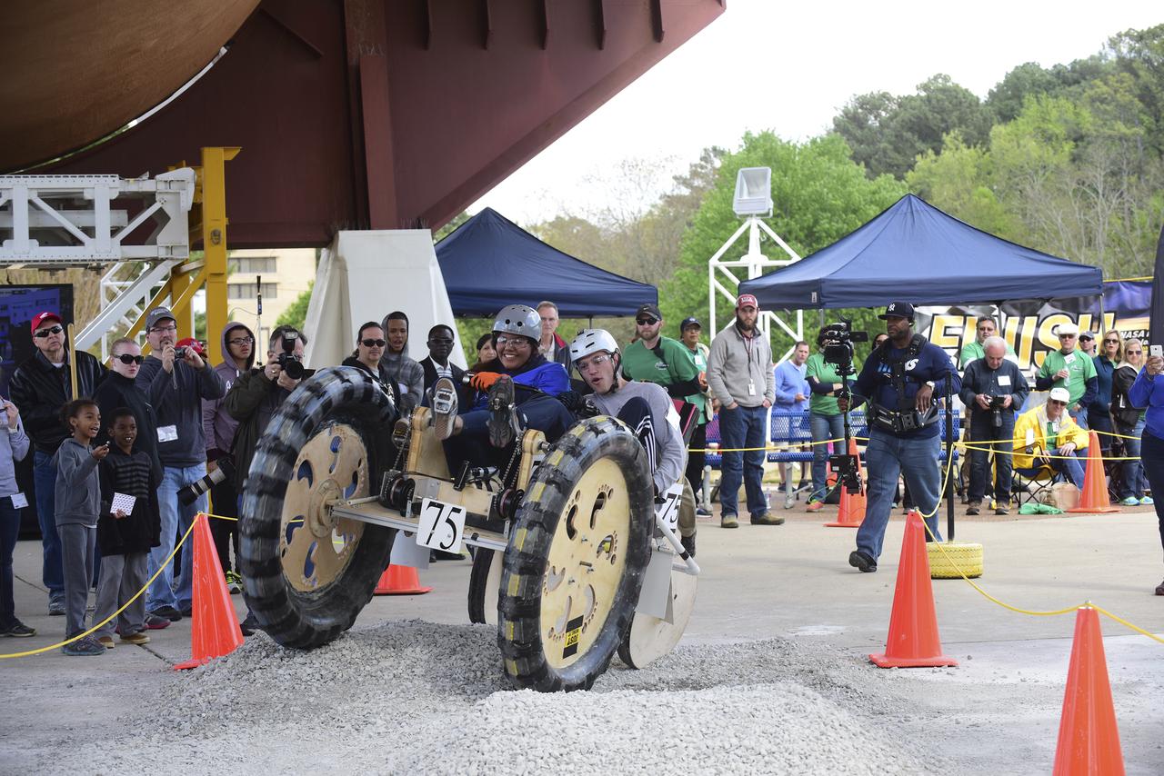 2016 ROVER CHALLENGE EVENTS AT THE U.S. SPACE AND ROCKET CENTER IN HUNTSVILLE, ALABAMA. NATIONAL AND INTERNATIONAL COLLEGE AND HIGH SCHOOL STUDENTS COME TOGETHER TO TEST THEIR ENGINEERING SKILLS OVER A SIMULATED OUTER PLANET OBSTACLE COURSE.