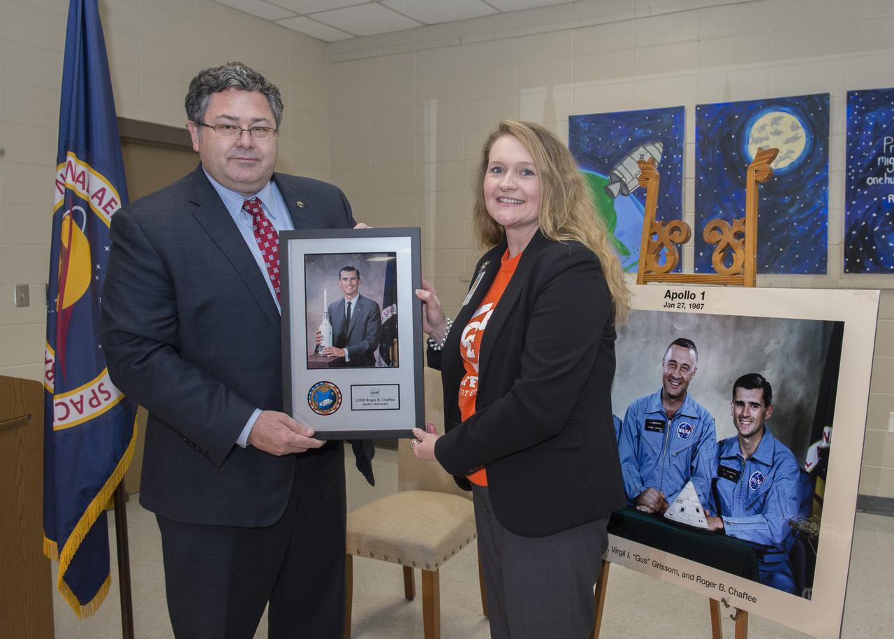 "CELEBRATING THE LEGACY OF ROGER B. CHAFFEE" REMEMBRANCE EVENT AT CHAFFEE ELEMENTARY SCHOOL, HUNTSVILLE, AL.