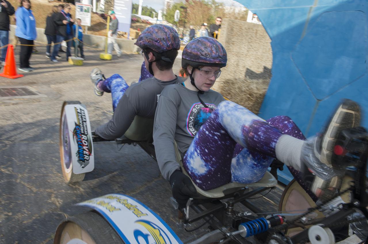 2017 Exploration Rover Challenge events at the U.S. Space and Rocket Center in Huntsville, Alabama. High school and college students from around the U.S. and the world come together for this 2 day event which challenges them to compete for the fastest time as well as technical design of the actual rover itself.