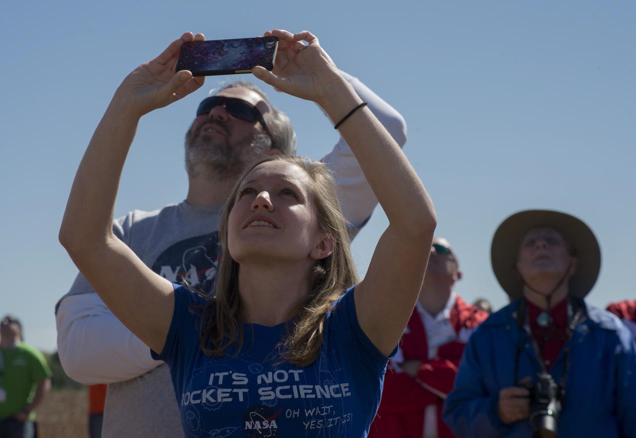 Student Launch Initiative participants launch their rockets at Bragg Farms in Toney, Alabama