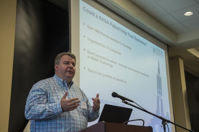 NASA image: Terry Taylor speaks at Geek @ Geek event at Aegis Technologies