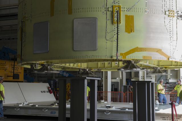 NASA image: Pegasus delivers SLS engine section