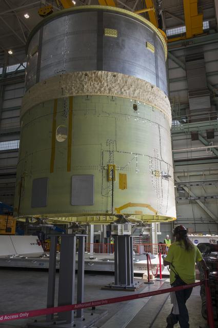 NASA image: Pegasus delivers SLS engine section