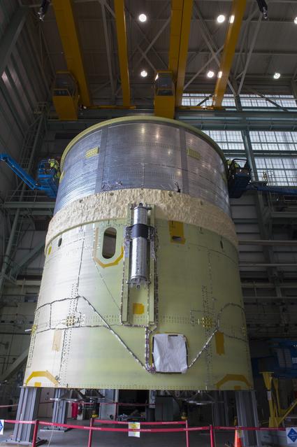 NASA image: Pegasus delivers SLS engine section
