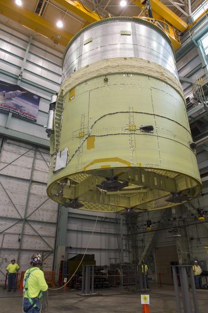 NASA image: Pegasus delivers SLS engine section