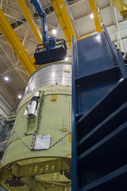 NASA image: Pegasus delivers SLS engine section