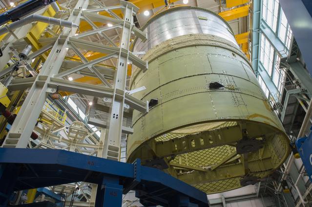 NASA image: Pegasus delivers SLS engine section