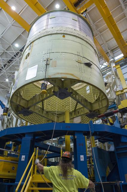 NASA image: Pegasus delivers SLS engine section