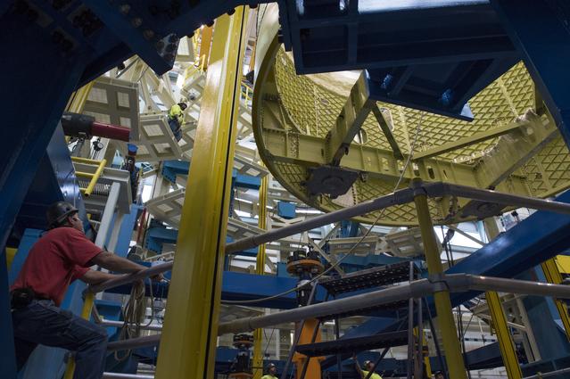 NASA image: Pegasus delivers SLS engine section