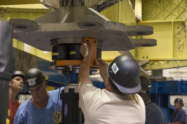 NASA image: Pegasus delivers SLS engine section