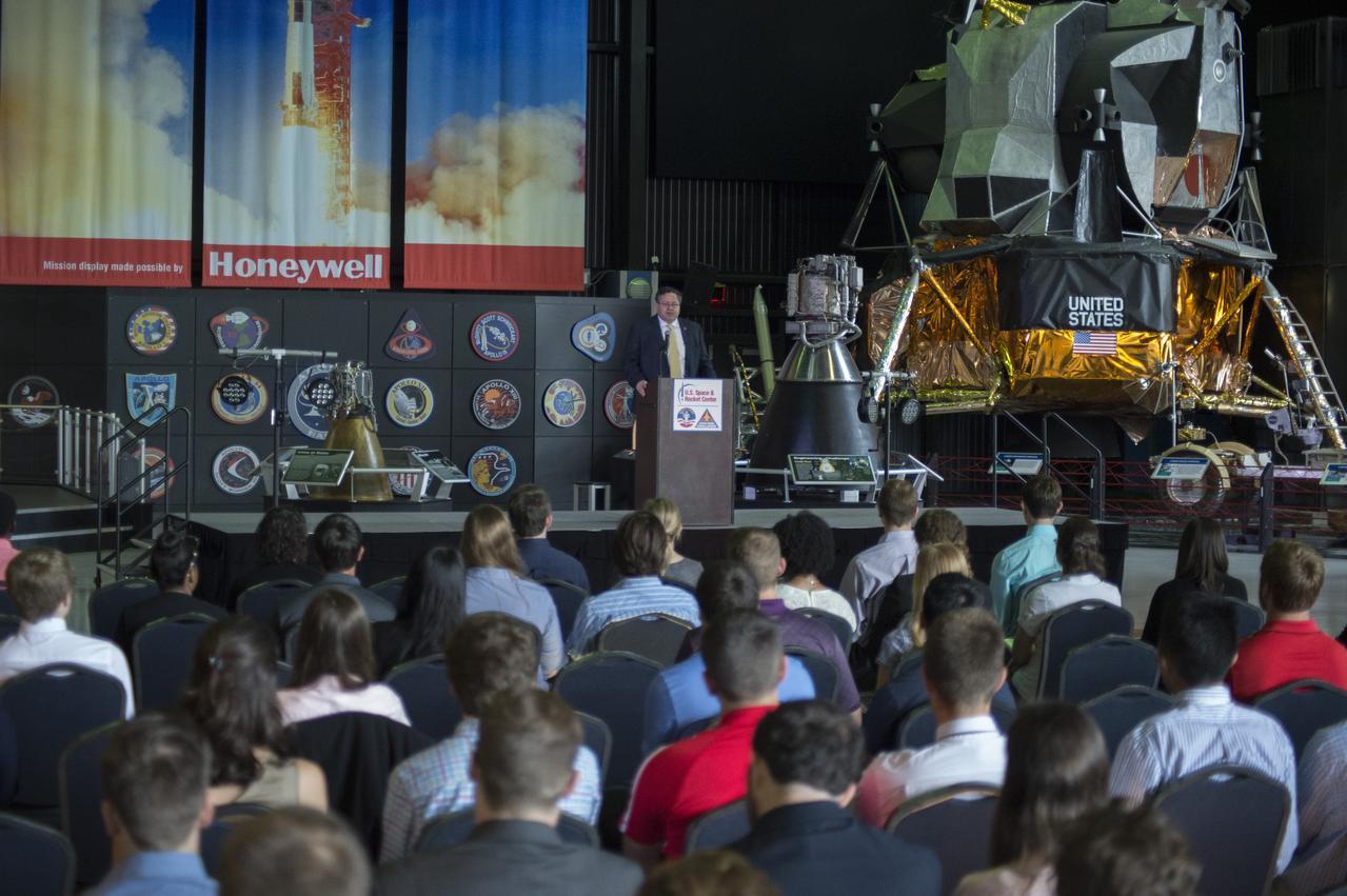 Todd May addresses summer interns at Davidson Center