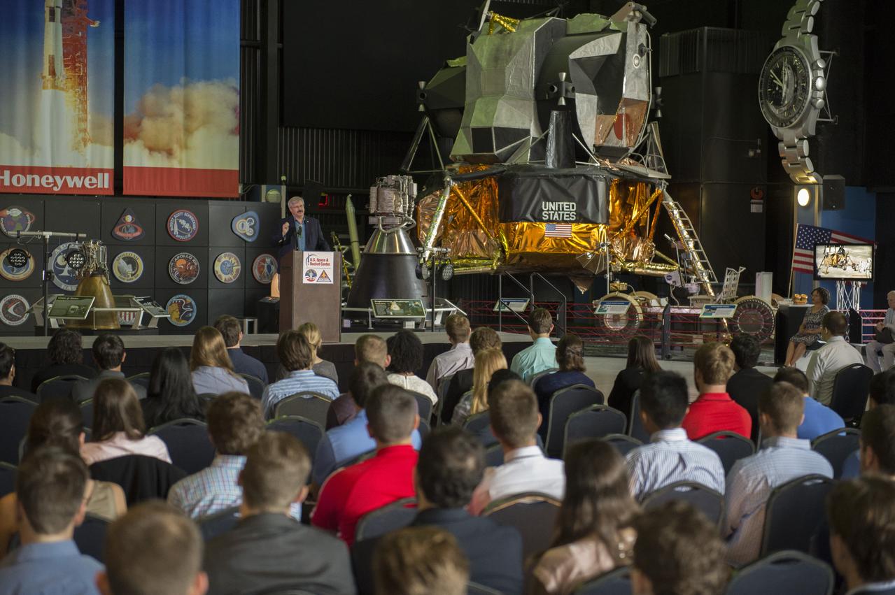 Jim Turner addresses Summer Interns at Davidson Center