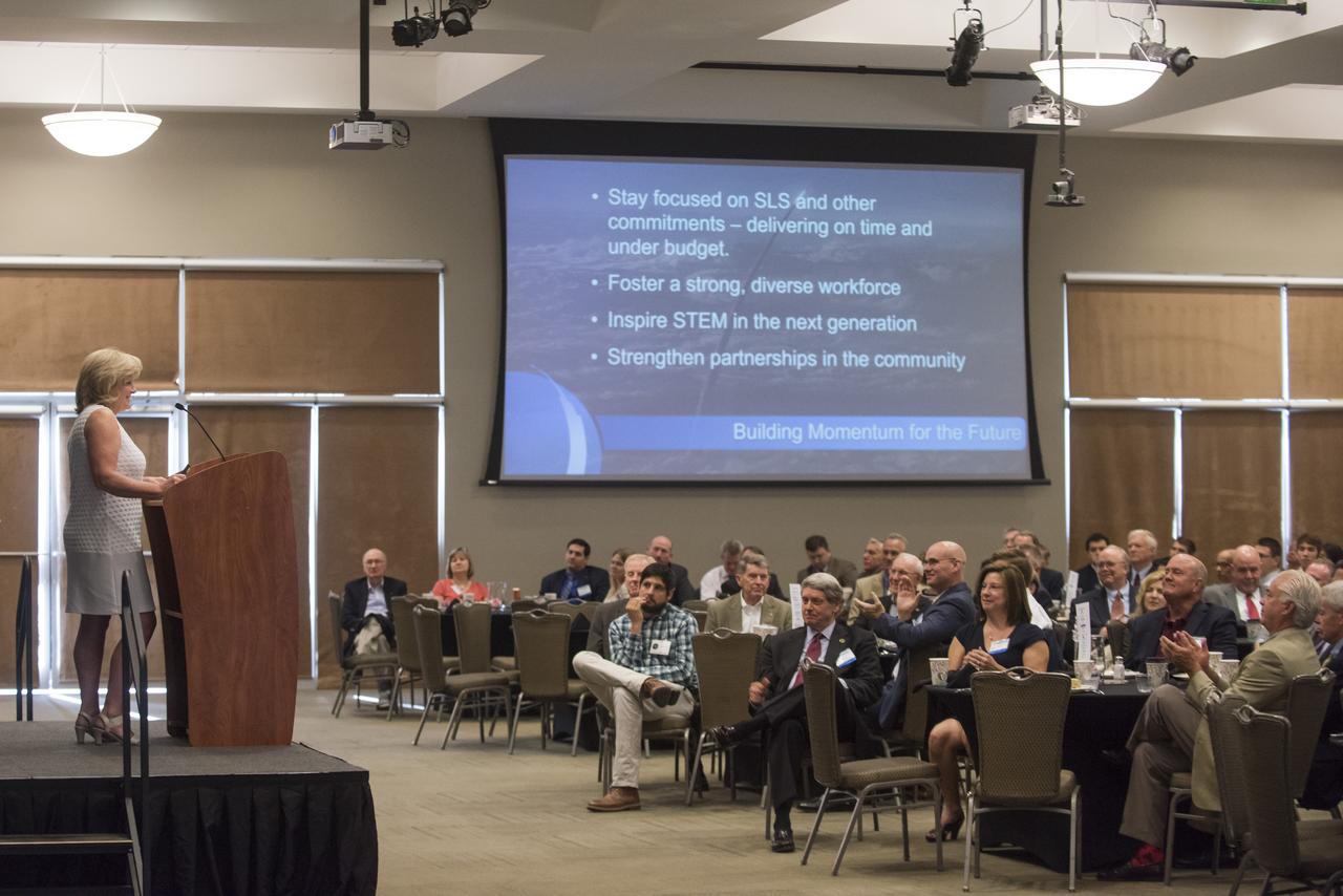Marshall Deputy Director Jody Singer Highlights SLS Progress at National Space Club