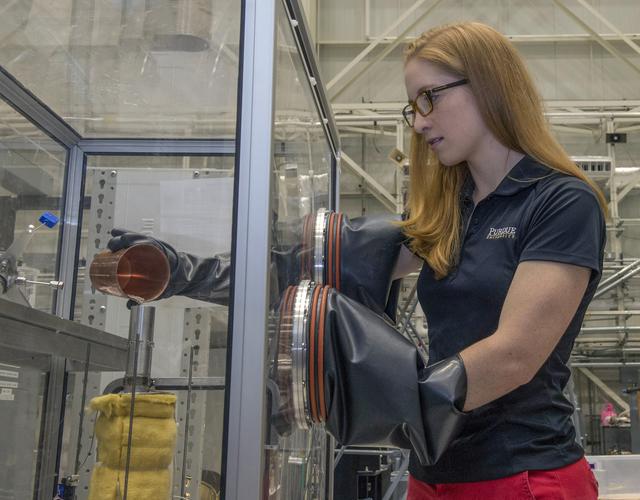 NASA image: Karen Son uses a virtual test lab