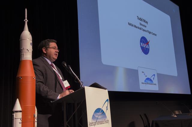 NASA image: MSFC Director welcomes attendees to the 10th Annual Wernher von 