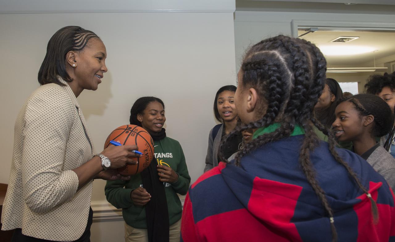 The 2017 Disabilities Awareness Month Program was presented at Marshall Space Flight Center's Morris Auditorium with guest speaker Tamika Catchings. Ms. Catchings is a retired WNBA player who spent her entire career with the Indiana Fever. She was the first recipient of ESPN’s Humanitarian Award in 2015. In 2016, Tamika became the first female recipient of the National Civil Rights Museum Sports Legacy Award.  In 2016, Tamika released her autobiography, "Catch A Star," which became a New York Times best seller. She is also a world-renowned motivational and keynote speaker.