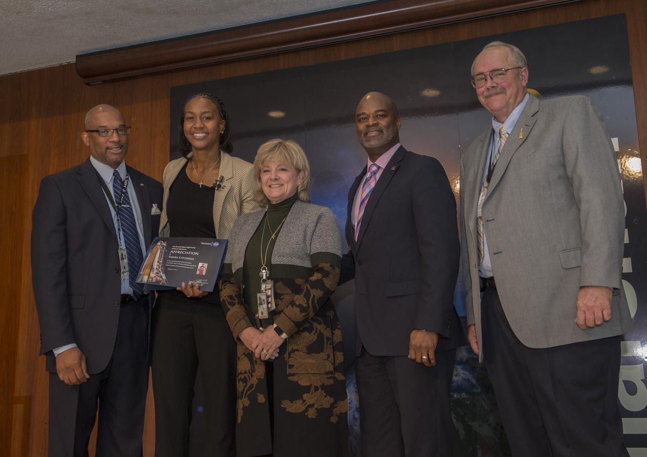 The 2017 Disabilities Awareness Month Program was presented at Marshall Space Flight Center's Morris Auditorium with guest speaker Tamika Catchings. Ms. Catchings is a retired WNBA player who spent her entire career with the Indiana Fever. She was the first recipient of ESPN’s Humanitarian Award in 2015. In 2016, Tamika became the first female recipient of the National Civil Rights Museum Sports Legacy Award.  In 2016, Tamika released her autobiography, "Catch A Star," which became a New York Times best seller. She is also a world-renowned motivational and keynote speaker.