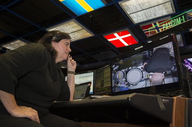NASA image: Penny Pettigrew in the Payload Operations Integration Center